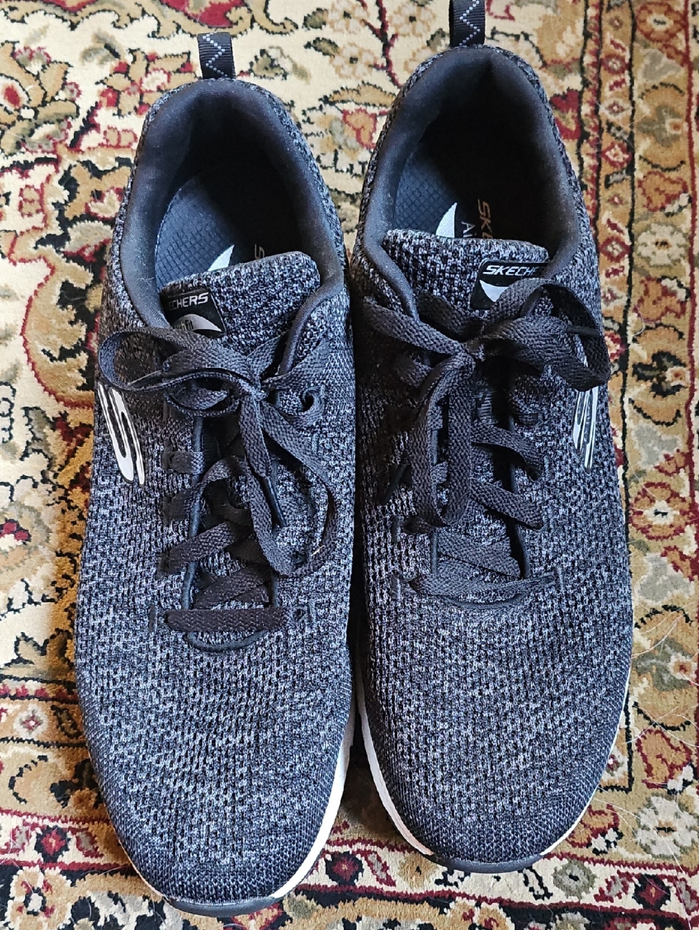 Skechers Men's Charcoal Knit Archfit Shoes